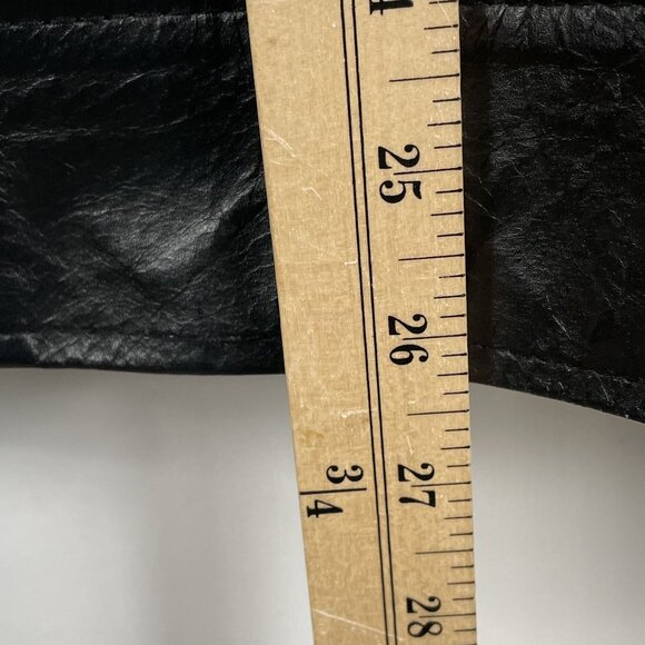 Leather Motorcycle Jacket Mens S Michael Jackson Bomber Removable Sleeves Italy - Picture 6 of 8